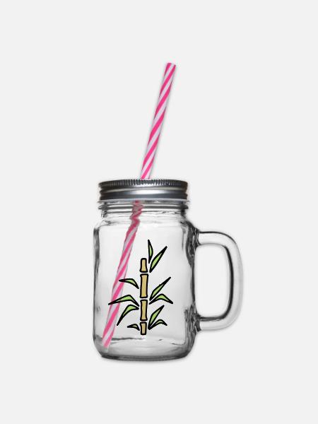 Bambou bambou canne en bambou - Bocal à boisson - transparent