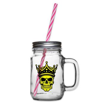 Couronne de Roi Crâne - Bocal à boisson - transparent - Droite