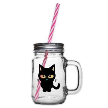CAT CAT TIGER PET SHOP CADEAU T-SHIRT - Bocal à boisson - transparent - Droite