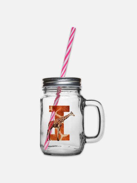 giraffe i - Henkelglas mit Schraubdeckel - Klar