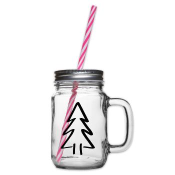 Tree Fir Tree Christmas Tree Christmas Tree - Glass jar with handle and screw cap - clear - Right