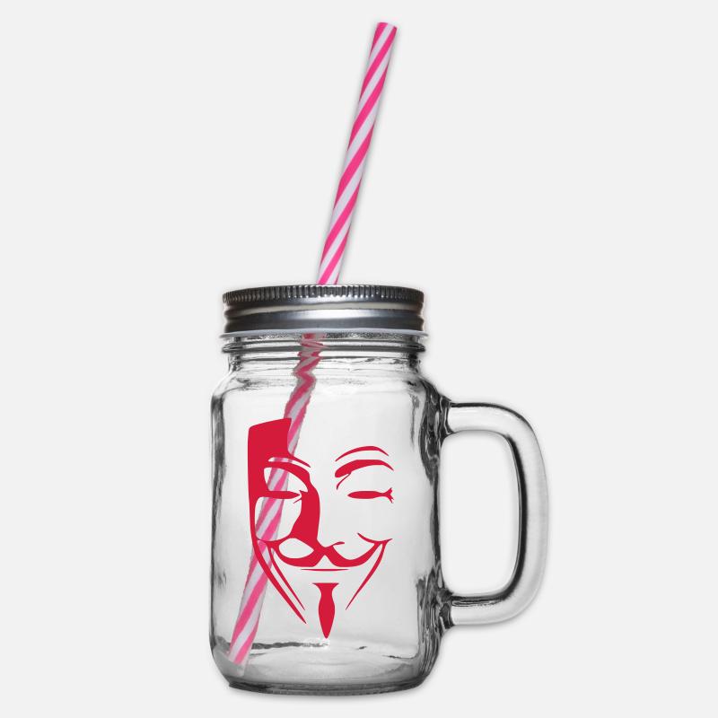 Anonymous - Henkelglas mit Schraubdeckel - Klar