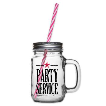 Partyservice / Party service (2c) - Henkelglas mit Schraubdeckel - Klar - Rechts
