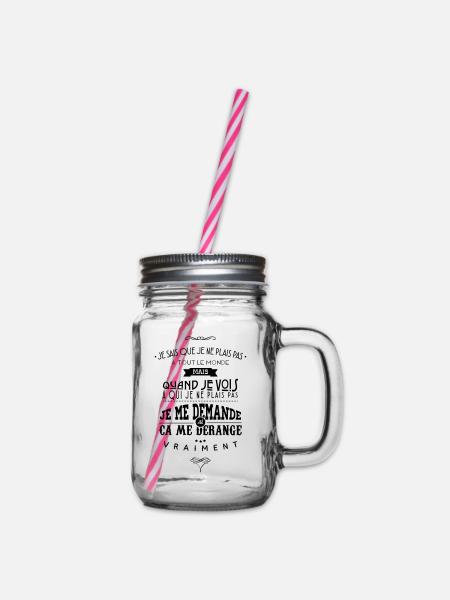 Citations made in Belgique - Bocal à boisson - transparent