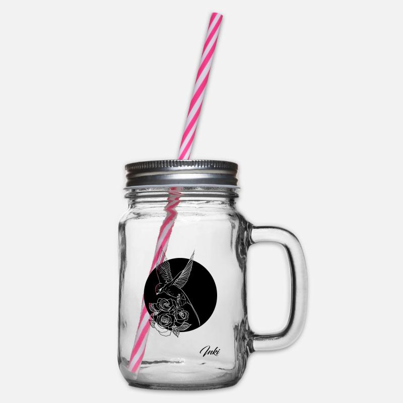 Pink Bird - Bocal à boisson - transparent
