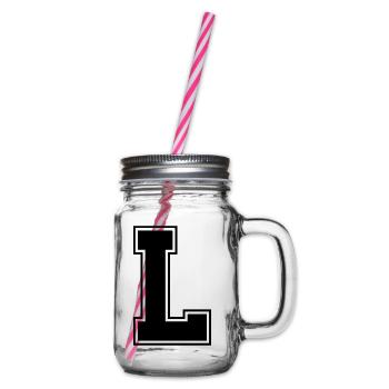 l_symbol - Henkelglas mit Schraubdeckel - Klar - Rechts