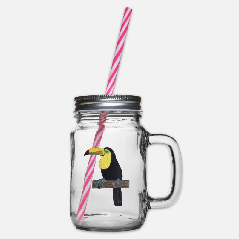Forêt tropicale de Toucan Jungle - Bocal à boisson - transparent