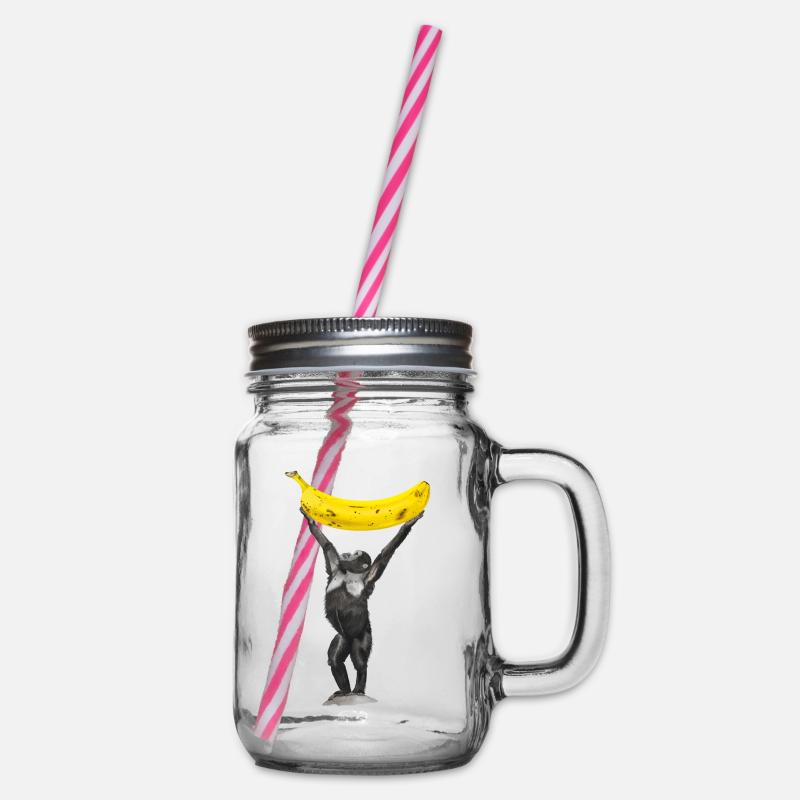 Singe Banane Singe - Bocal à boisson - transparent