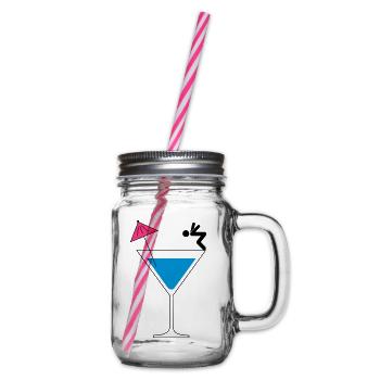 Pool Party | Cocktail Springer - Henkelglas mit Schraubdeckel - Klar - Rechts