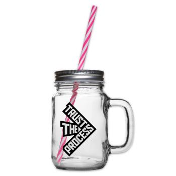 trust the process Quote - Glass jar with handle and screw cap - clear - Right