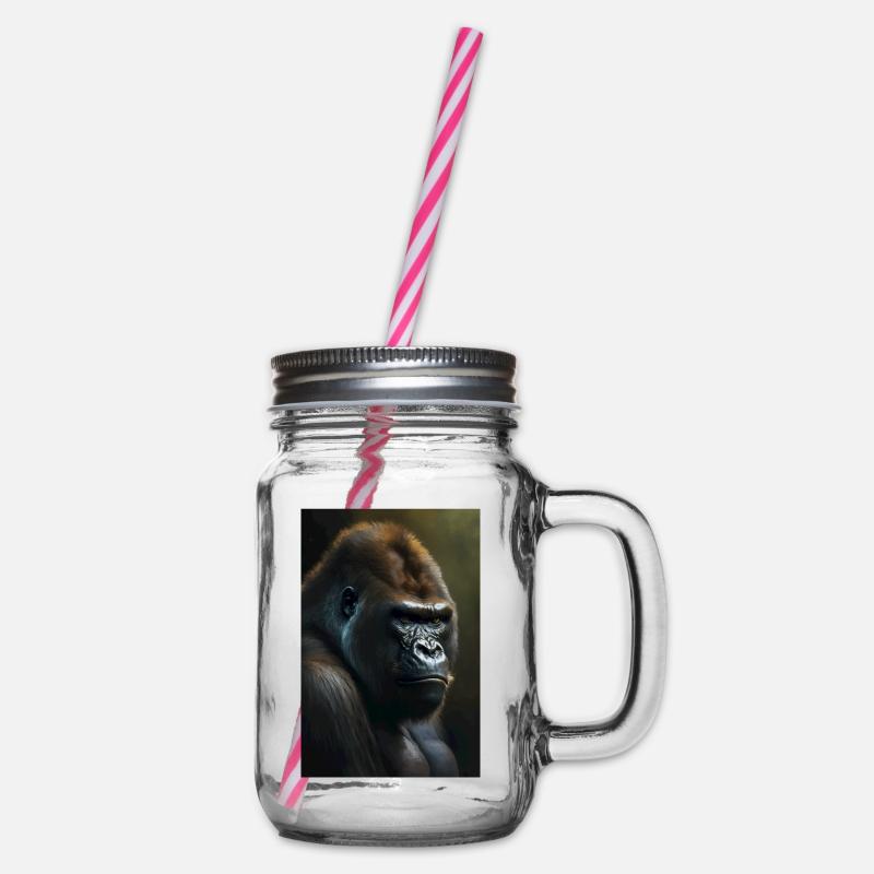 Gorilla Monkey Cool - Bocal à boisson - transparent