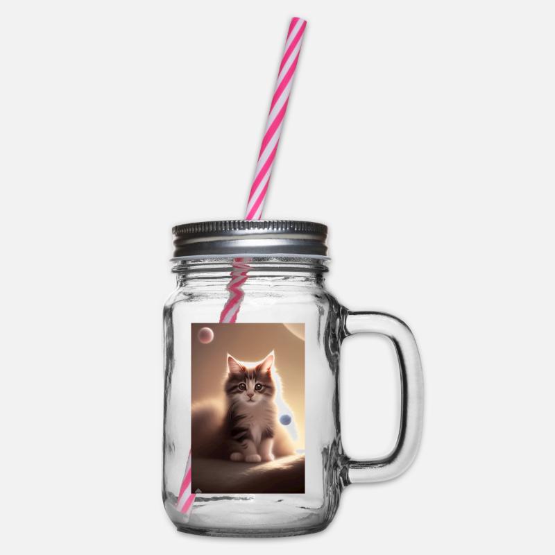 Bébé chat - Bocal à boisson - transparent