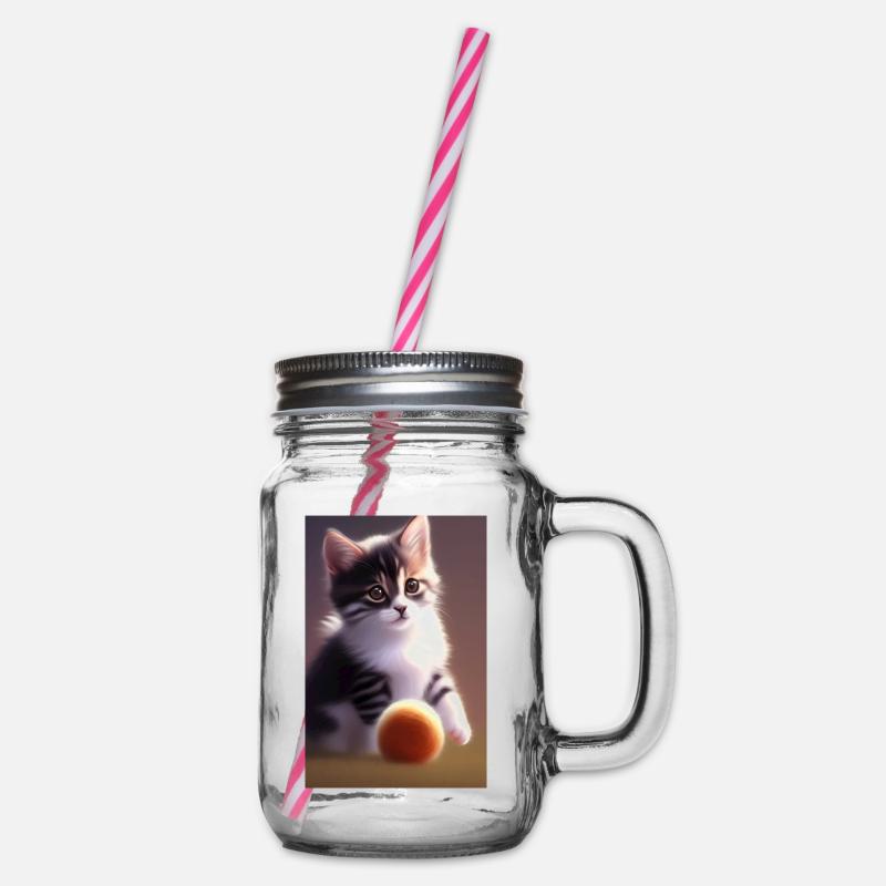 Bébé chat - Bocal à boisson - transparent