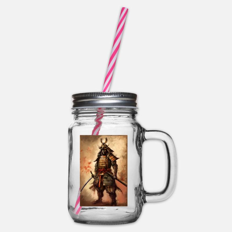 Samurai Japan - Henkelglas mit Schraubdeckel - Klar