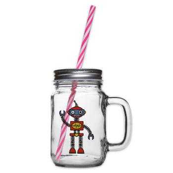 Robot - Bocal à boisson - transparent - Droite