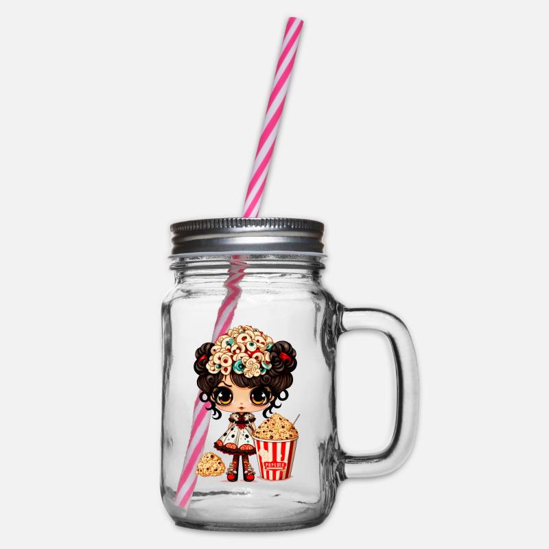 Lady Sweet Popcorn - Bocal à boisson - transparent