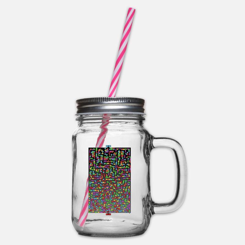 Laby Brik - Henkelglas mit Schraubdeckel - Klar