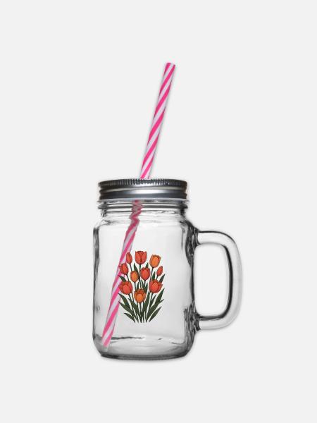 Tulipes - Bocal à boisson - transparent