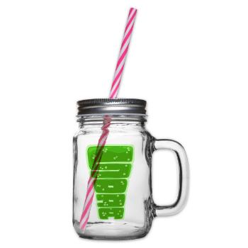 Soda, ein gezogenes Wort - Henkelglas mit Schraubdeckel - Klar - Rechts