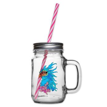 Seltsamer Vogel Phönix - Henkelglas mit Schraubdeckel - Klar - Rechts