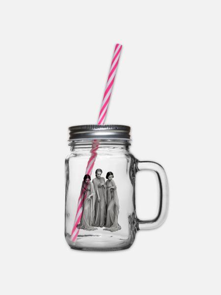 DREI GLEICHE - Henkelglas mit Schraubdeckel - Klar
