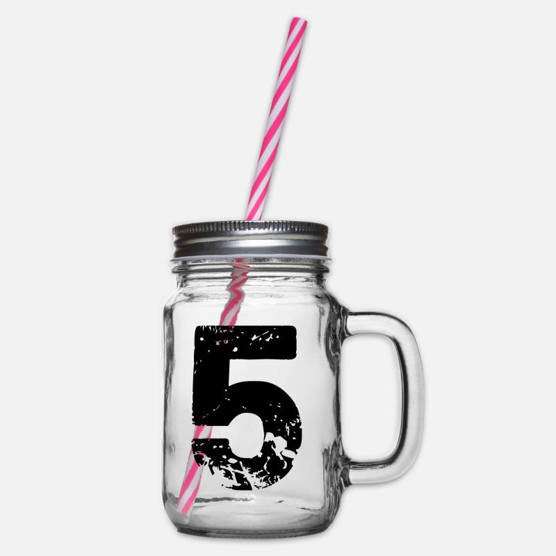 Maillot numéro 5 - Bocal à boisson - transparent