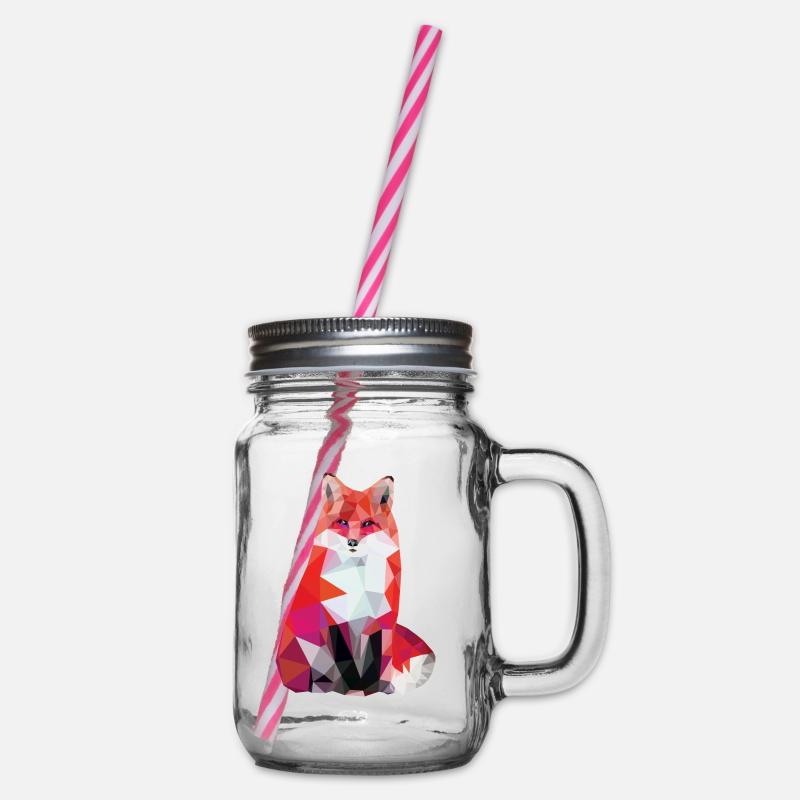Red Fox - Henkelglas mit Schraubdeckel - Klar