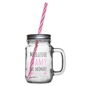 Meilleur mamy du monde-cadeau grand-mère Noël - Bocal à boisson - transparent - Droite