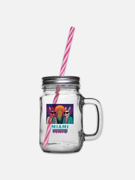 Miami Mais - Henkelglas mit Schraubdeckel - Klar