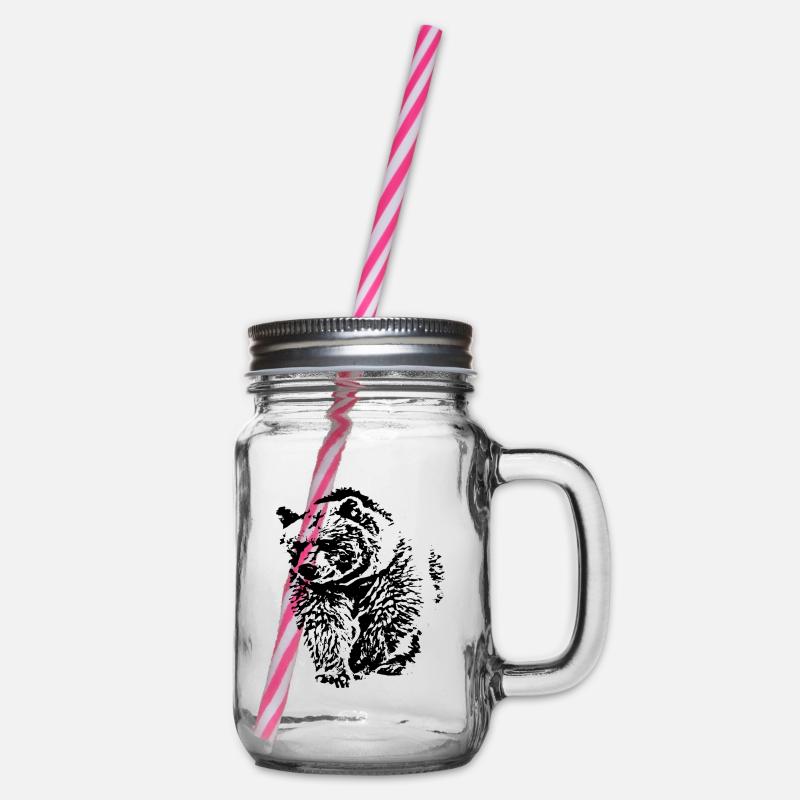 Bär - Henkelglas mit Schraubdeckel - Klar