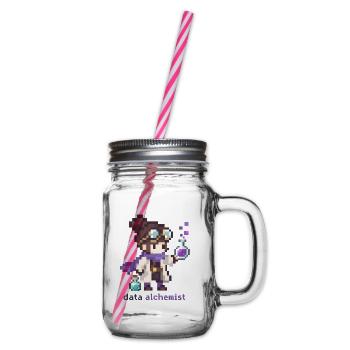 Daten Alchemist - Henkelglas mit Schraubdeckel - Klar - Rechts