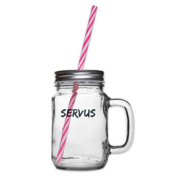 Servus! - Henkelglas mit Schraubdeckel - Klar - Rechts