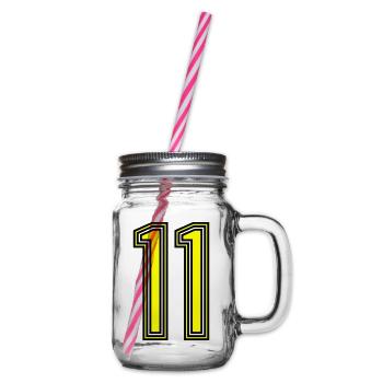 11 - Henkelglas mit Schraubdeckel - Klar - Rechts