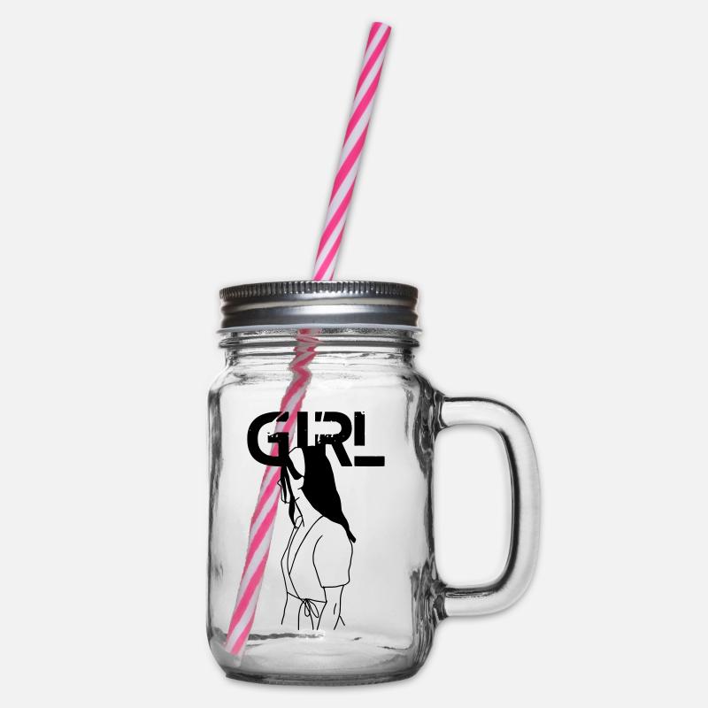 Girl - Bocal à boisson - transparent