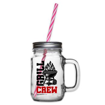 Grill Crew - Henkelglas mit Schraubdeckel - Klar - Rechts