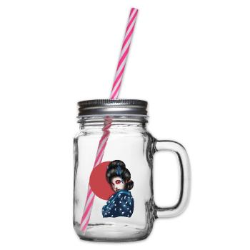 Geisha - Henkelglas mit Schraubdeckel - Klar - Rechts