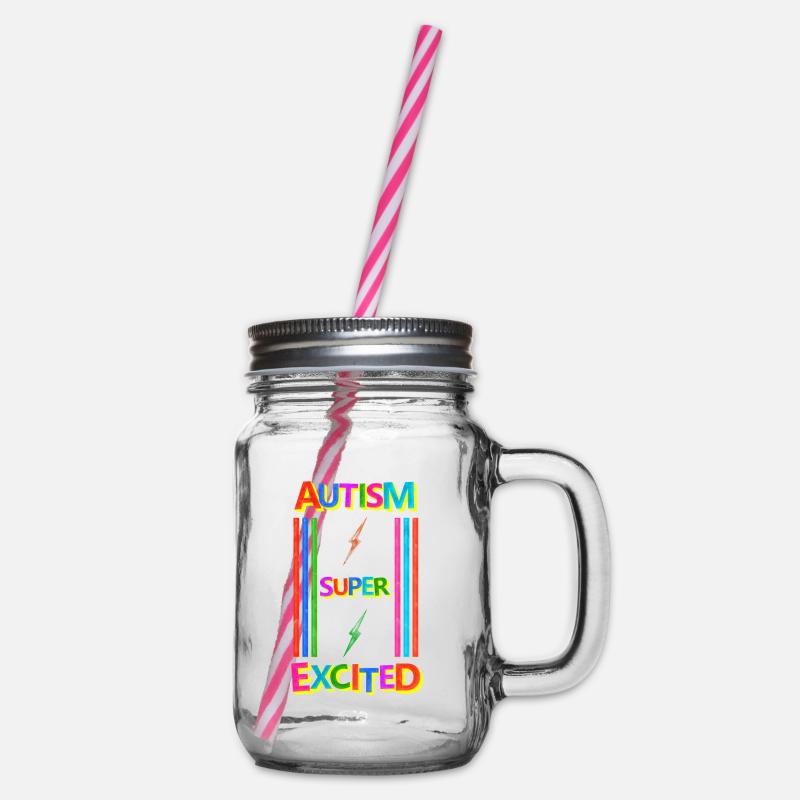 Autisme - Bocal à boisson - transparent