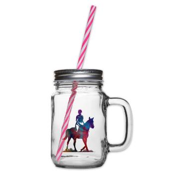 Rider #rider #horse #sport - Bocal à boisson - transparent - Droite