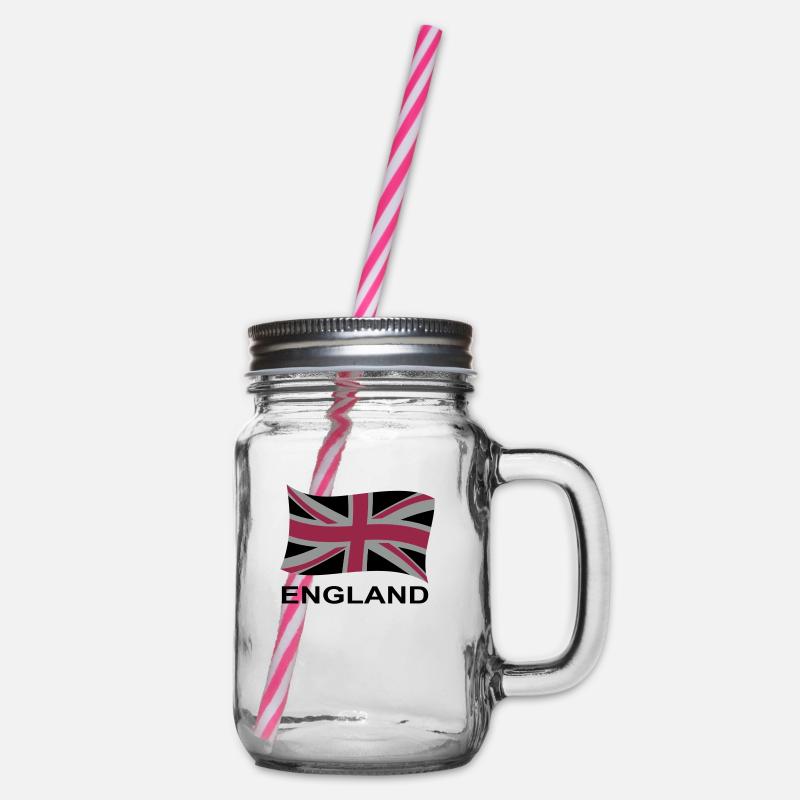drapeau anglais 2 - Bocal à boisson - transparent