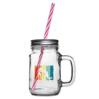 Boxen Martial Arts Boxing Box Club Boxer - Glass jar with handle and screw cap - clear - Right