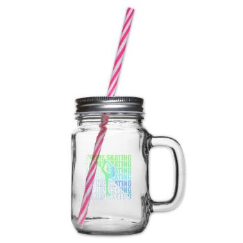 Patineuse artistique Club de patinage artistique Fille Patinage sur glace - Bocal à boisson - transparent - Droite