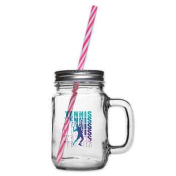 Clothing for Tennis Players Tennis Women Girls - Glass jar with handle and screw cap - clear - Right