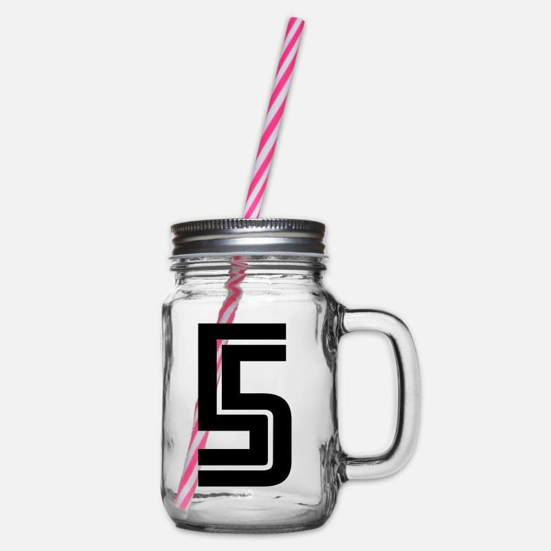 5 - Henkelglas mit Schraubdeckel - Klar
