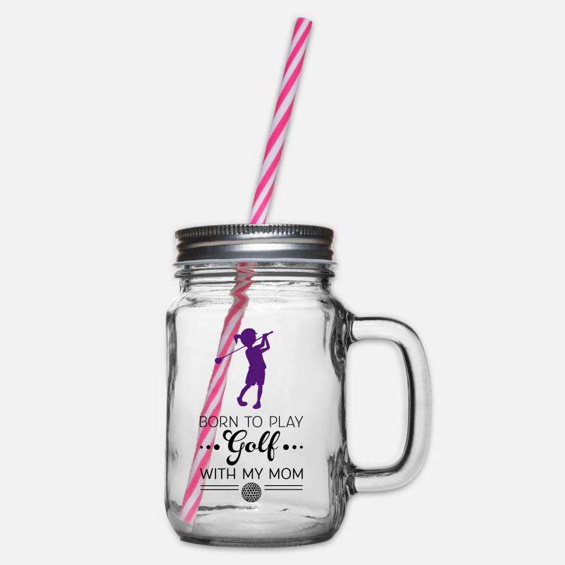 Golf - Henkelglas mit Schraubdeckel - Klar