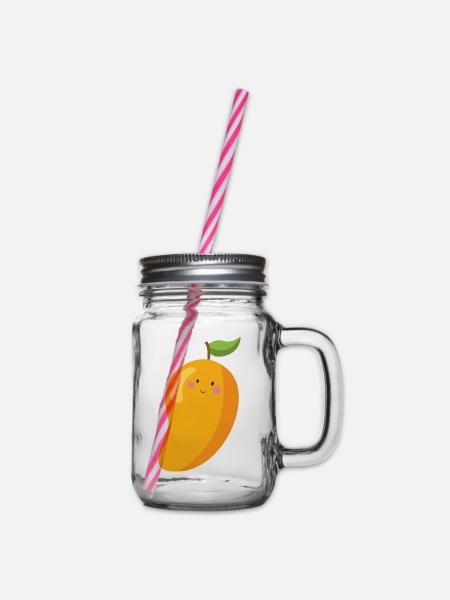 mango - Henkelglas mit Schraubdeckel - Klar