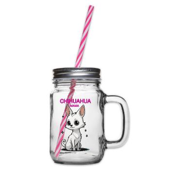 CHIHUAHUA MAMA - Henkelglas mit Schraubdeckel - Klar - Rechts