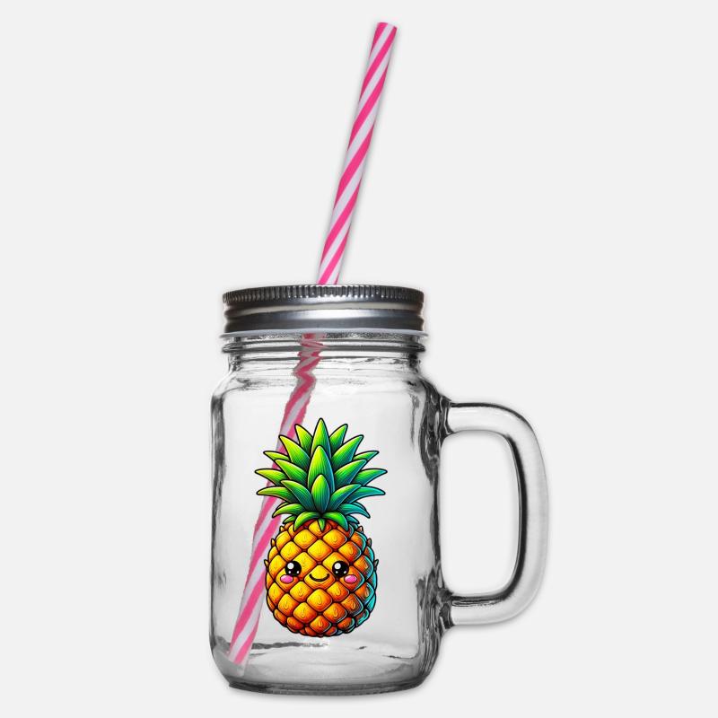 Ananas - Bocal à boisson - transparent