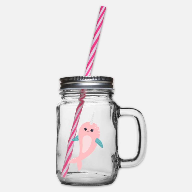Narval licorne de mer - Bocal à boisson - transparent