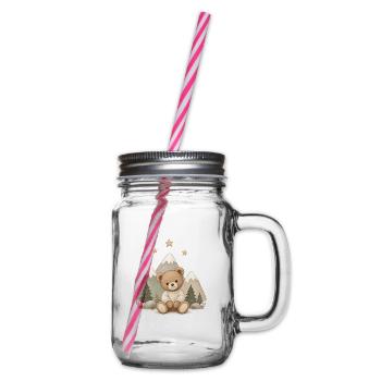 LITTLE EXPLORER - Henkelglas mit Schraubdeckel - Klar - Rechts