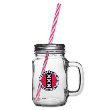 Amsterdam Wappen - Bocal à boisson - transparent - Droite